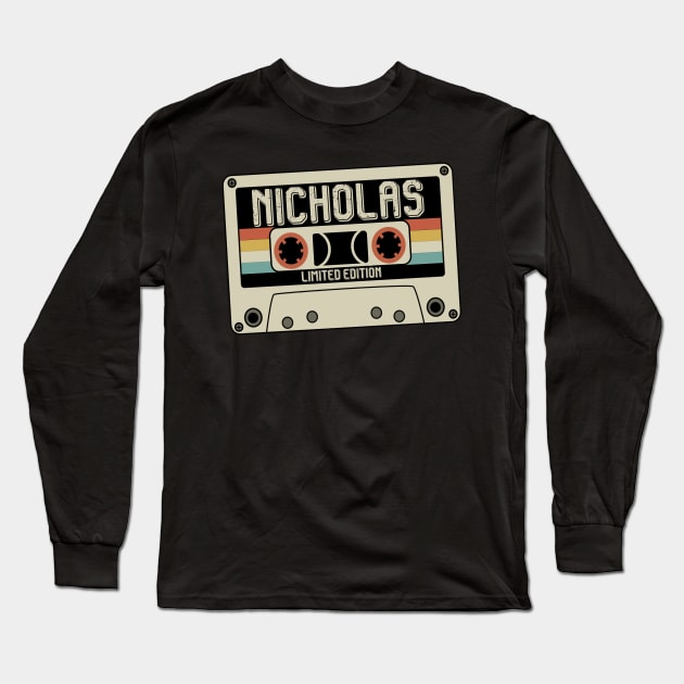 Nicholas - Limited Edition - Vintage Style Long Sleeve T-Shirt by Debbie Art